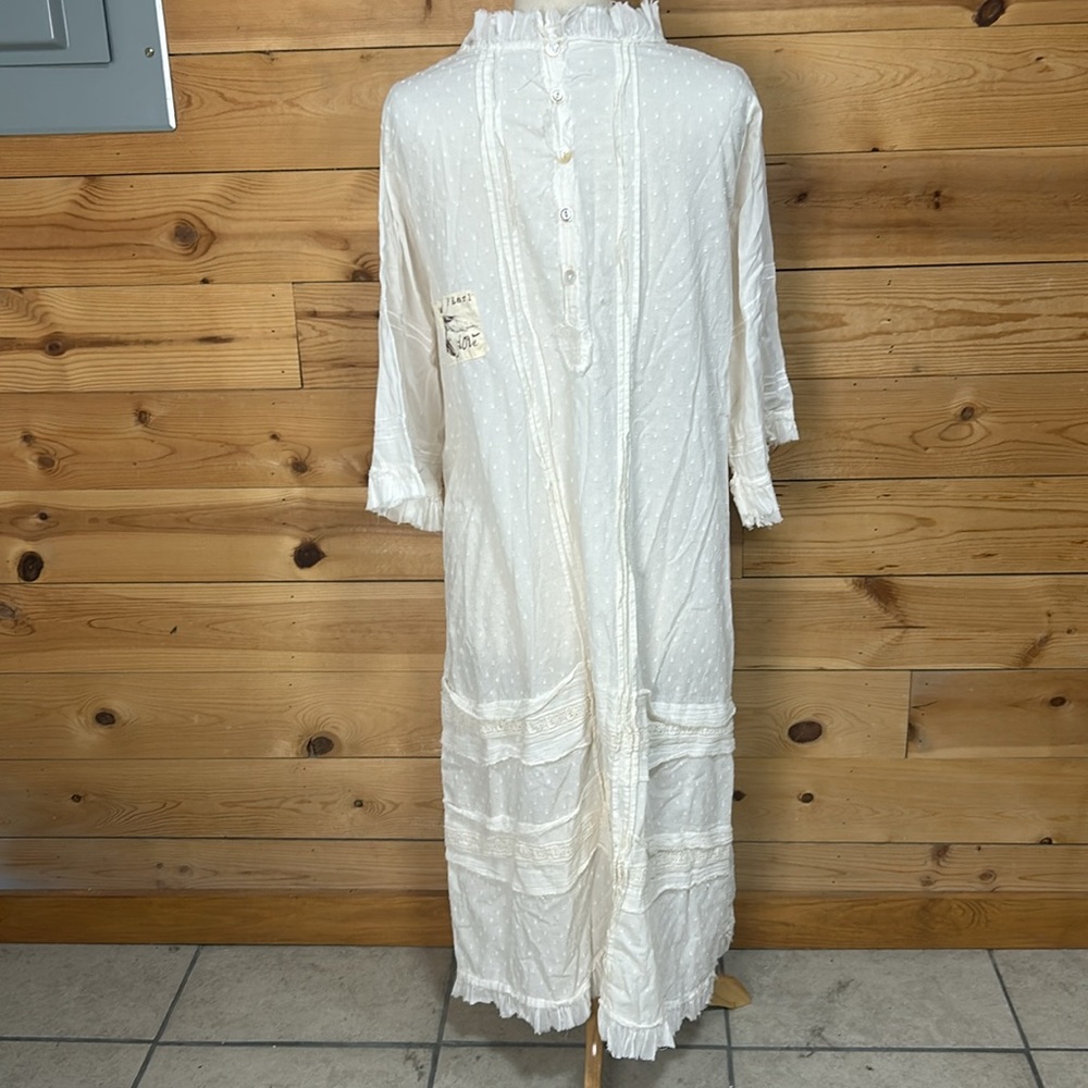Magnolia Pearl vintage textile cotton granny nightgown cottagecore dress XL - Picture 7 of 16